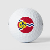 Flagge von St. Louis, Missouri Golfball (Vorderseite)