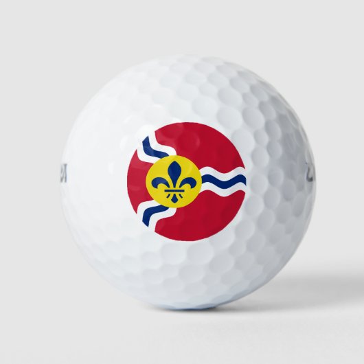 Flagge von St. Louis, Missouri Golfball (Vorderseite)