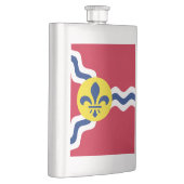 Flagge von St. Louis, Missouri Hip Flask Flachmann (Rechts)
