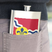 Flagge von St. Louis, Missouri Hip Flask Flachmann (Beispiel)