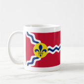 Flagge von St. Louis, Missouri Kaffeetasse (Links)