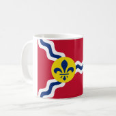 Flagge von St. Louis (Missouri) Kaffeetasse (Vorderseite Links)