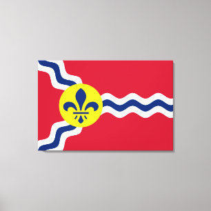 Flagge von St. Louis (Missouri) Leinwanddruck
