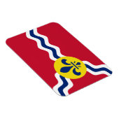 Flagge von St. Louis, Missouri Magnet (Rechte Seite)