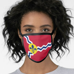 Flagge von St. Louis (Missouri) Mund-Nasen-Maske