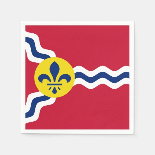 Flagge von St. Louis, Missouri Napkins Serviette (Vorderseite)