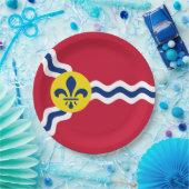 Flagge von St. Louis (Missouri) Pappteller (Party)