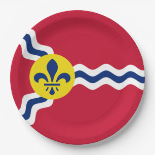 Flagge von St. Louis (Missouri) Pappteller