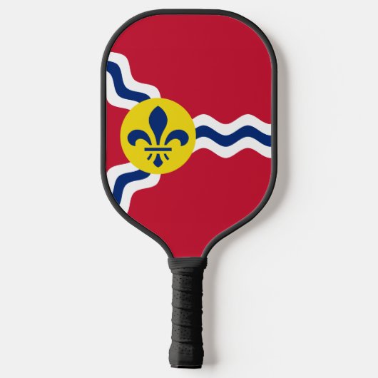 Flagge von St. Louis, Missouri Pickleball Schläger (Rückseite)