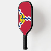 Flagge von St. Louis, Missouri Pickleball Schläger (Links)