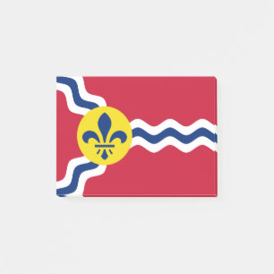 Flagge von St. Louis, Missouri Post-it Klebezettel