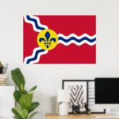 Flagge von St. Louis (Missouri) Poster (Heimbüro)