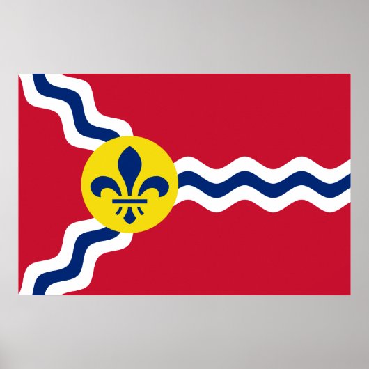 Flagge von St. Louis (Missouri) Poster (Vorne)