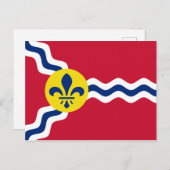 Flagge von St. Louis (Missouri) Postkarte (Vorne/Hinten)