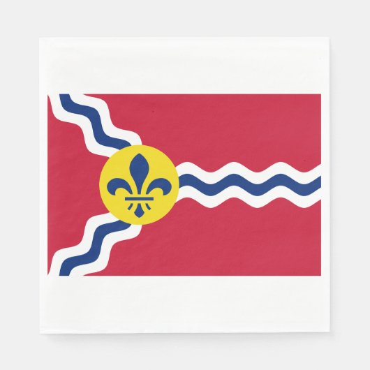 Flagge von St. Louis (Missouri) Serviette (Vorderseite)