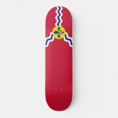 Flagge von St. Louis (Missouri) Skateboard (Vorderseite)