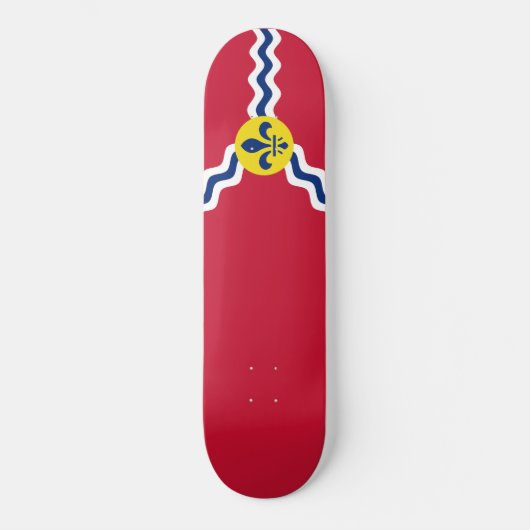 Flagge von St. Louis (Missouri) Skateboard (Vorderseite)
