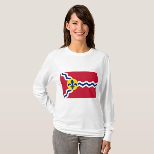 Flagge von St. Louis (Missouri) T-Shirt (Vorne ganz)