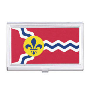Flagge von St. Louis, Missouri Visitenkarten Dose