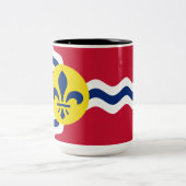 Flagge von St. Louis (Missouri) Zweifarbige Tasse (Mittel)