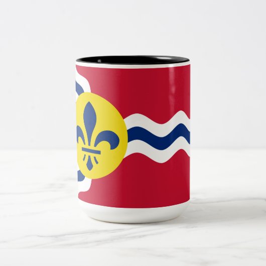 Flagge von St. Louis (Missouri) Zweifarbige Tasse (Mittel)