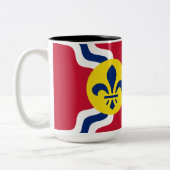 Flagge von St. Louis (Missouri) Zweifarbige Tasse (Links)