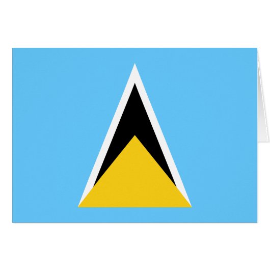 Flagge von St. Lucia (Vorderseite (Horizontal))