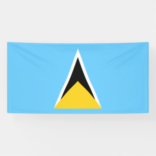 Flagge von St. Lucia Banner