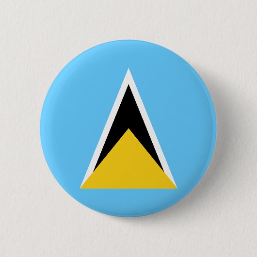 Flagge von St. Lucia Button (Vorderseite)