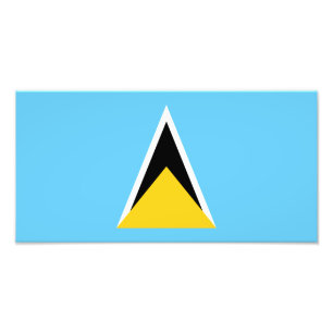 Flagge von St. Lucia Fotodruck