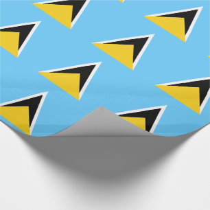 Flagge von St. Lucia Geschenkpapier