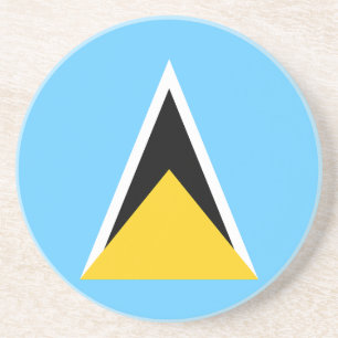 Flagge von St. Lucia Getränkeuntersetzer