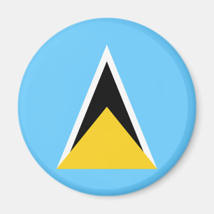 Flagge von St. Lucia Magnet