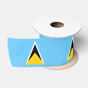 Flagge von St. Lucia Satinband