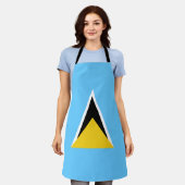 Flagge von St. Lucia Schürze (Getragen)