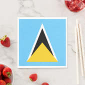 Flagge von St. Lucia Serviette (Beispiel)