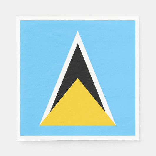 Flagge von St. Lucia Serviette (Vorderseite)