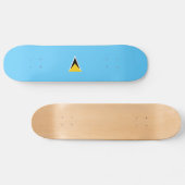 Flagge von St. Lucia Skateboard (Horizontal)