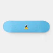 Flagge von St. Lucia Skateboard (Horizontal)