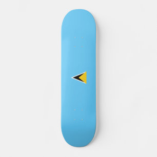 Flagge von St. Lucia Skateboard