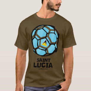 Flagge von St. Lucia T-Shirt