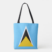 Flagge von St. Lucia Tasche (Rückseite)