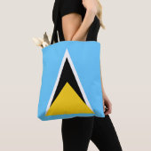 Flagge von St. Lucia Tasche (Von Nahem)