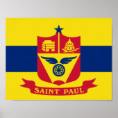 Flagge von St. Paul, Minnesota Poster (Vorne)