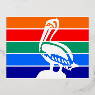 Flagge von St. Petersburg, Florida Folien Feiertagspostkarte