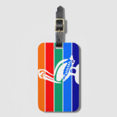 Flagge von St. Petersburg, Florida Gepäckanhänger (Vorderseite Vertikal)