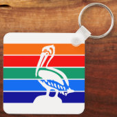 Flagge von St. Petersburg, Florida Schlüsselanhänger (Rückseite)