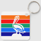 Flagge von St. Petersburg, Florida Schlüsselanhänger (Rückseite)
