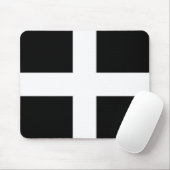 Flagge von St. Piran / Flagge von Cornwall Mousepad (Mit Mouse)
