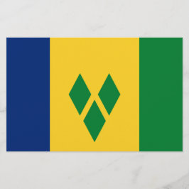 Flagge von St. Vincent und die Grenadinen Briefpapier